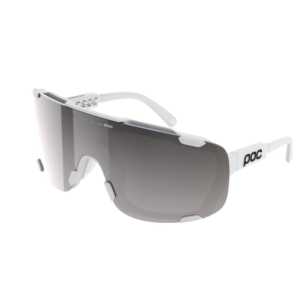 POC Devour Mid + Hydrogen White/Clarity Road/Sunny Silver