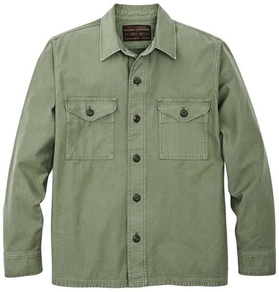 Filson M's Field Jac-Shirt Washed Fatigue