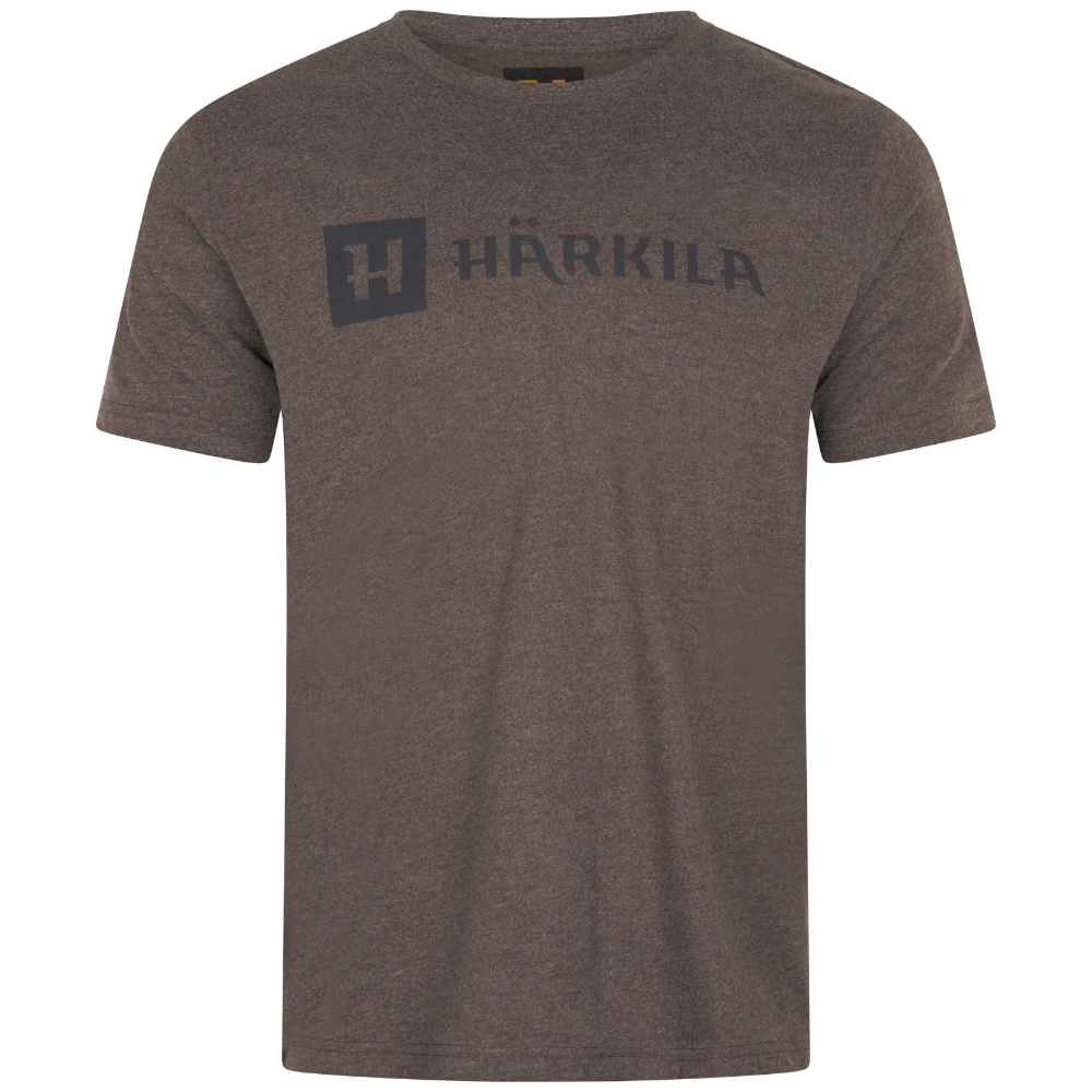 M's Härkila Identity Kortärmad T-Shirt Brown Melange