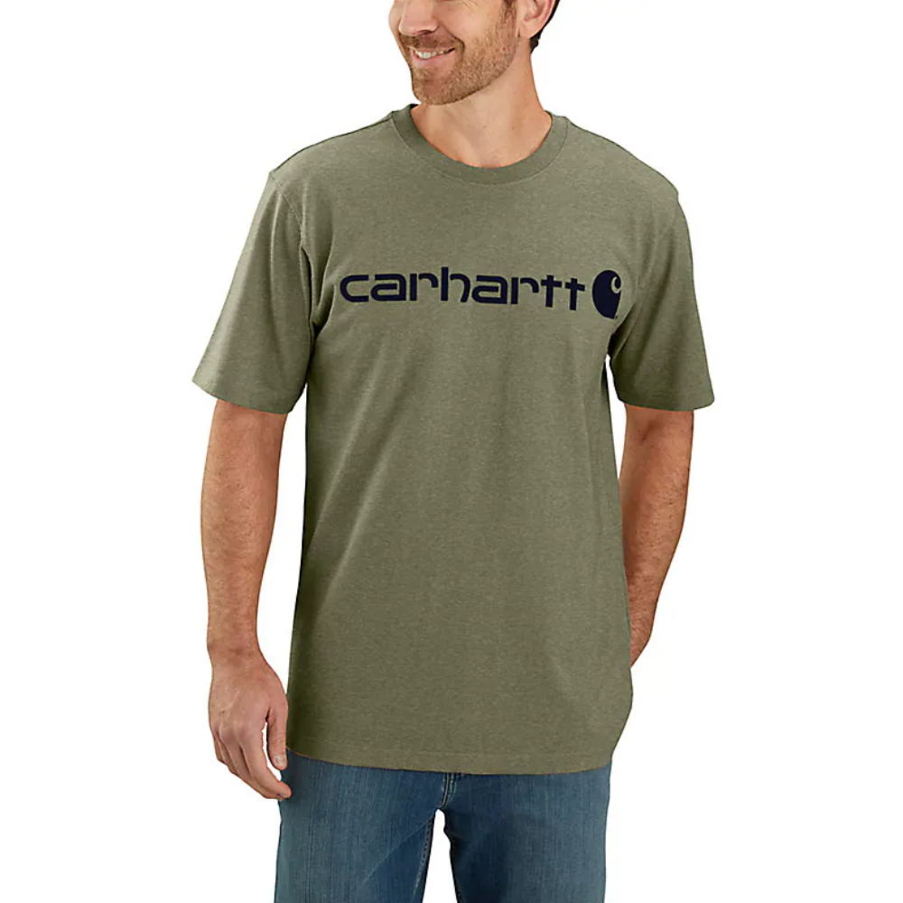 Carhartt Workwear M's Dearborn Relaxed Logo T-Shirt Dusty Olive