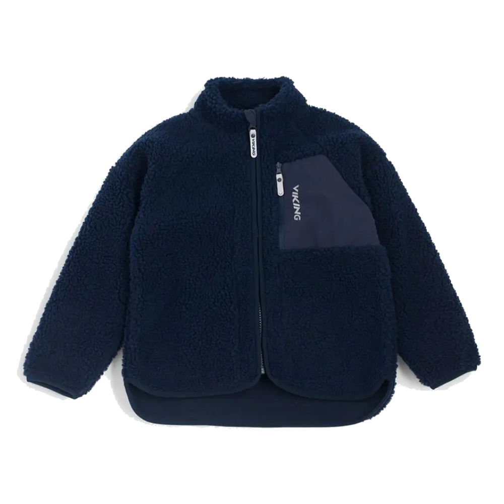Viking Playtime Pile Midlayer Jacket Kids Navy