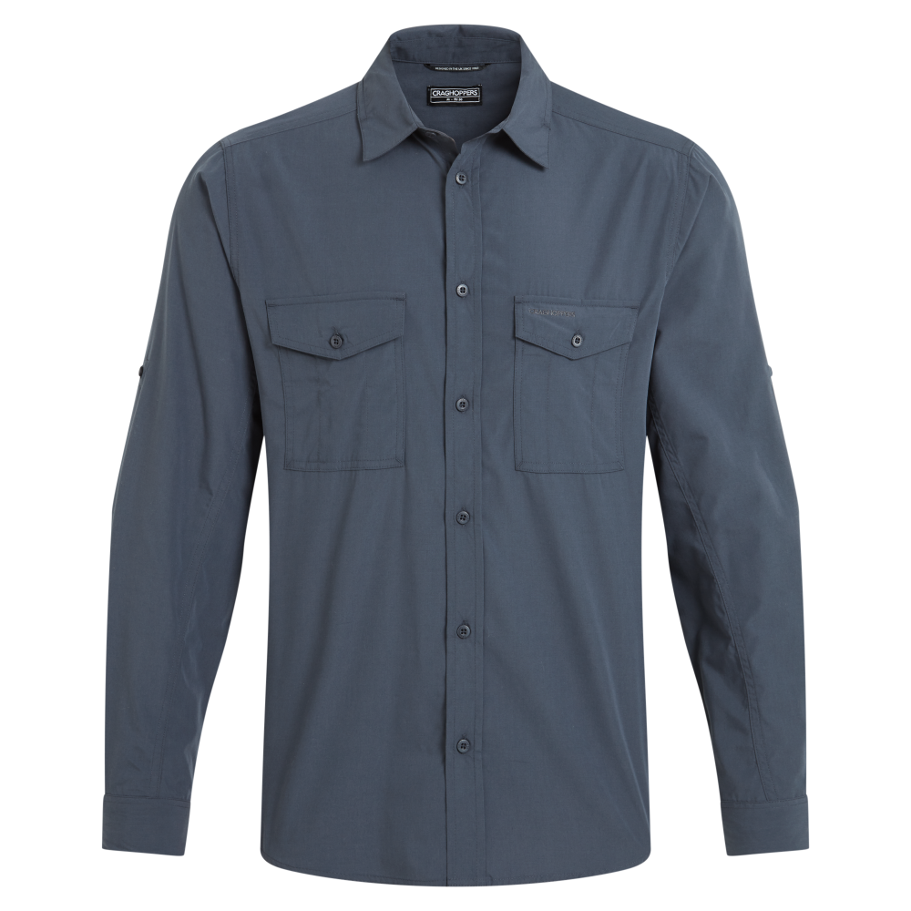 Craghoppers M's Kiwi Ii Long Sleeved Shirt Ombre Blue