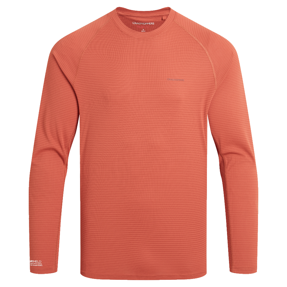 Craghoppers M's Nosilife Solarshield+ Long Sleeved T-Shirt Dark Sahara