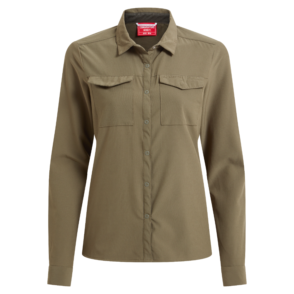 Craghoppers W's Nosilife Pro Long Sleeved Shirt Iii Wild Olive