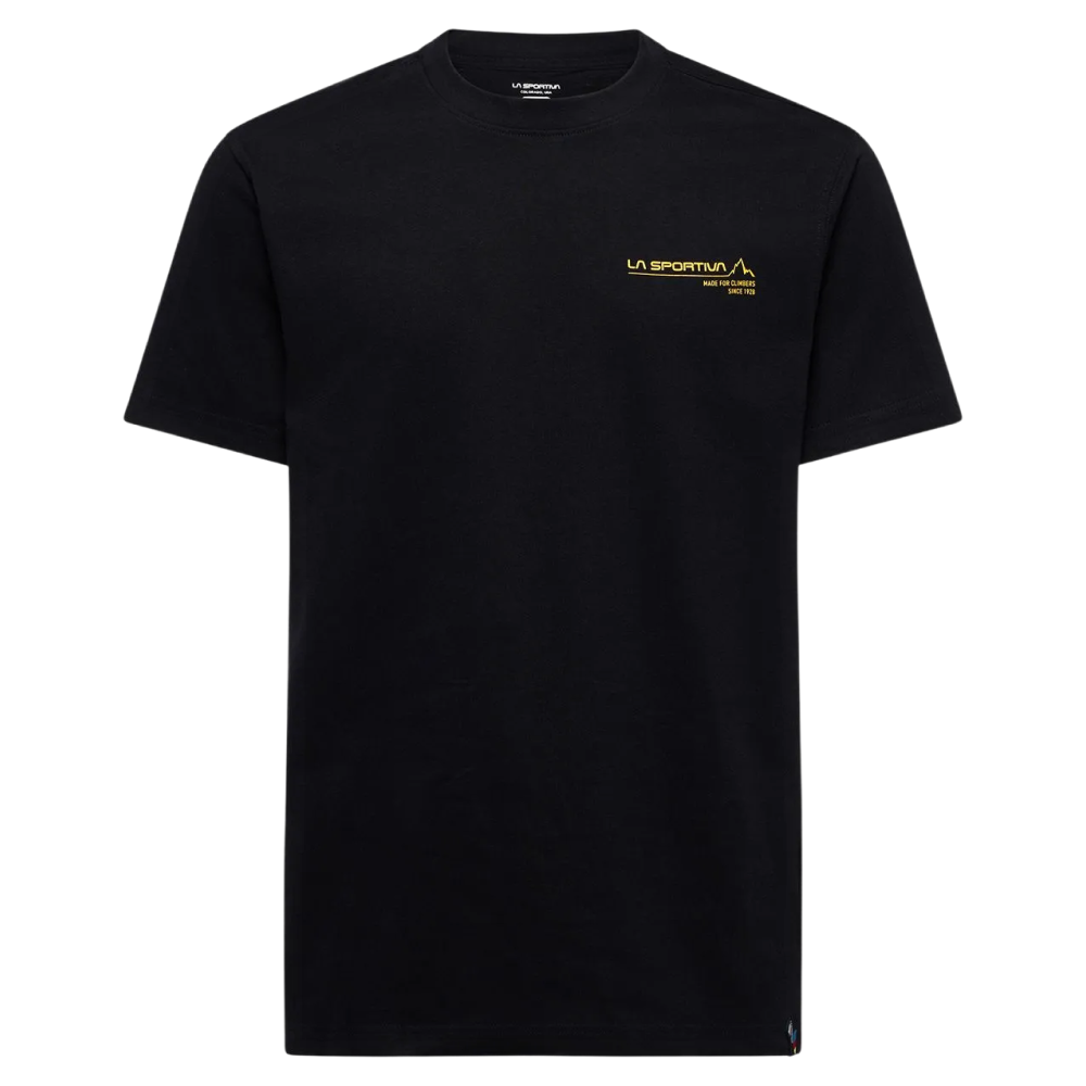 La Sportiva M's Since 1928 T-Shirt Black/Yellow