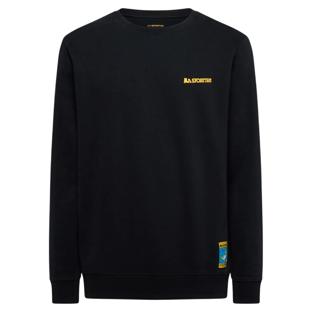La Sportiva M's Climbing On The Moon Sweatshirt Nero/Giallo