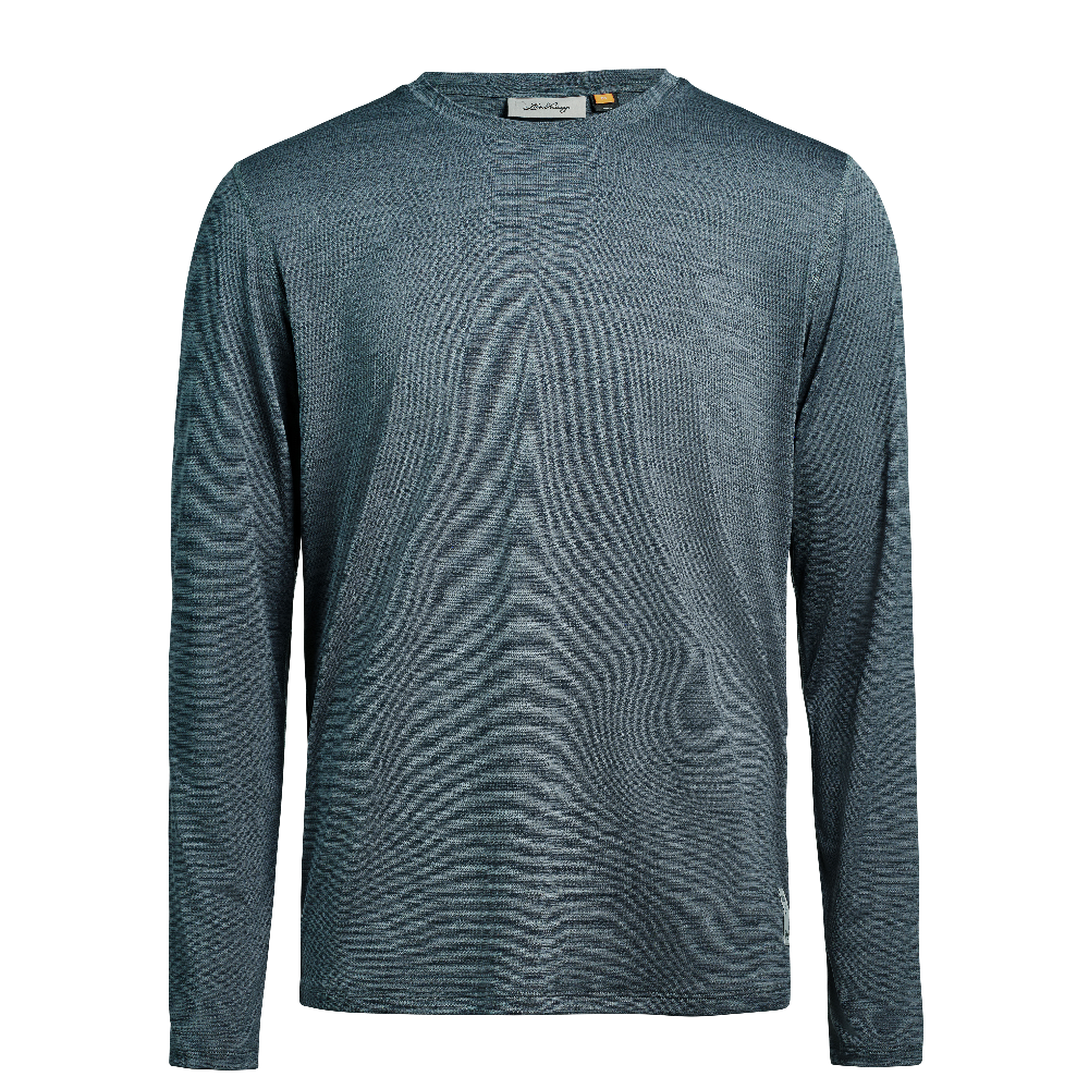 Lundhags M's Tived Long Sleeve T-Shirt Dk Sky Blue