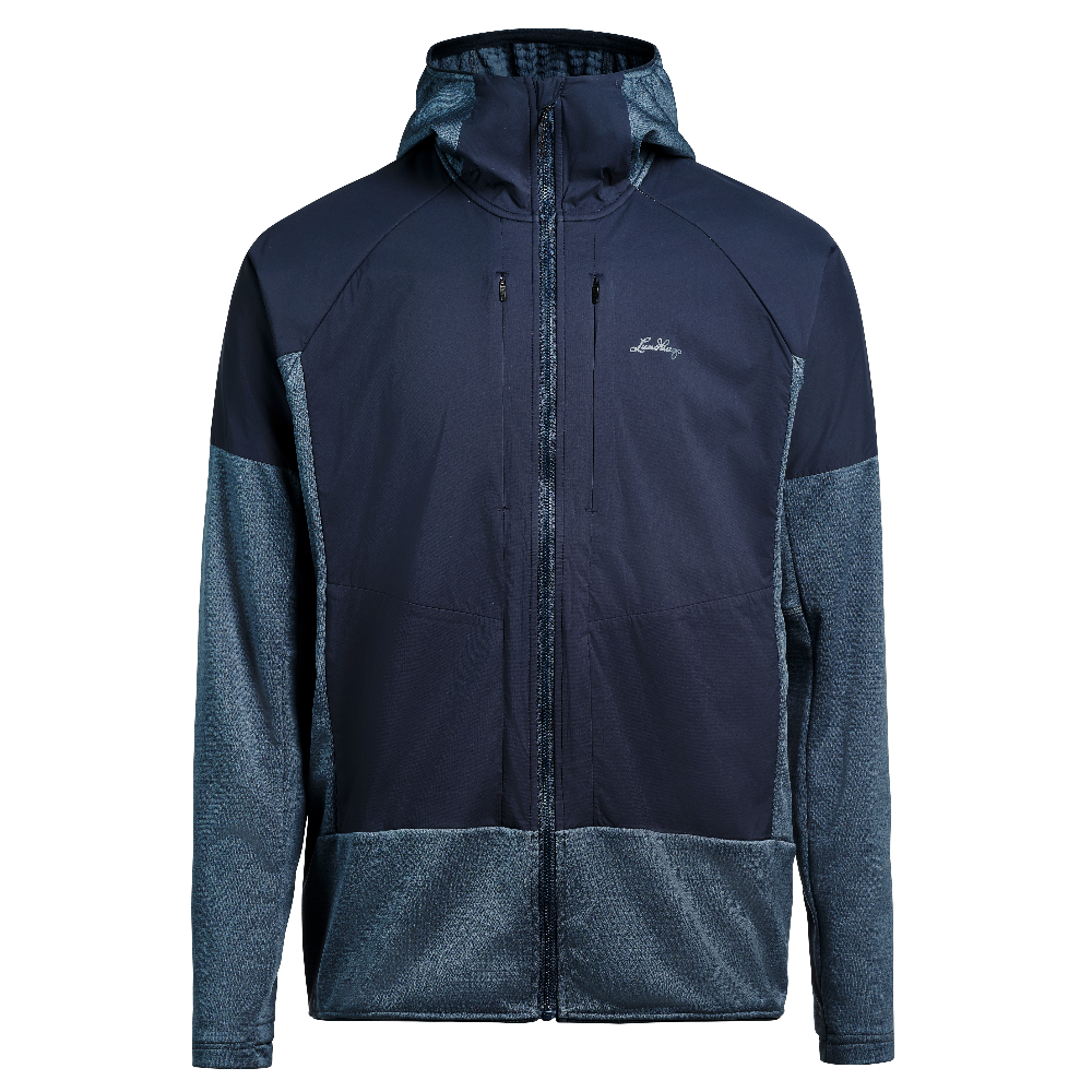 Lundhags M's Padje Windbreaker Hoodie Dk Sky Blue/Deep Blue