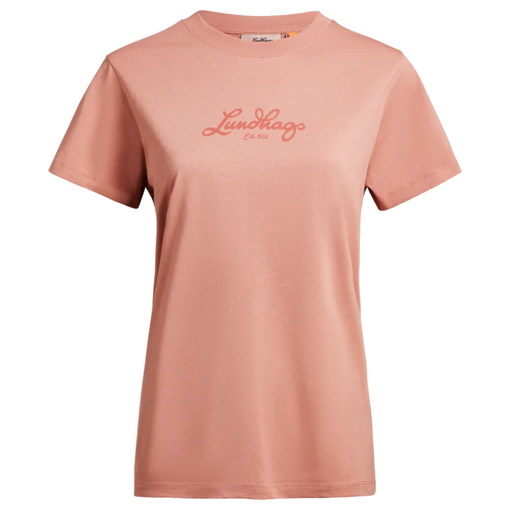 Lundhags W's Järpen Logo T-Shirt Stone Pink