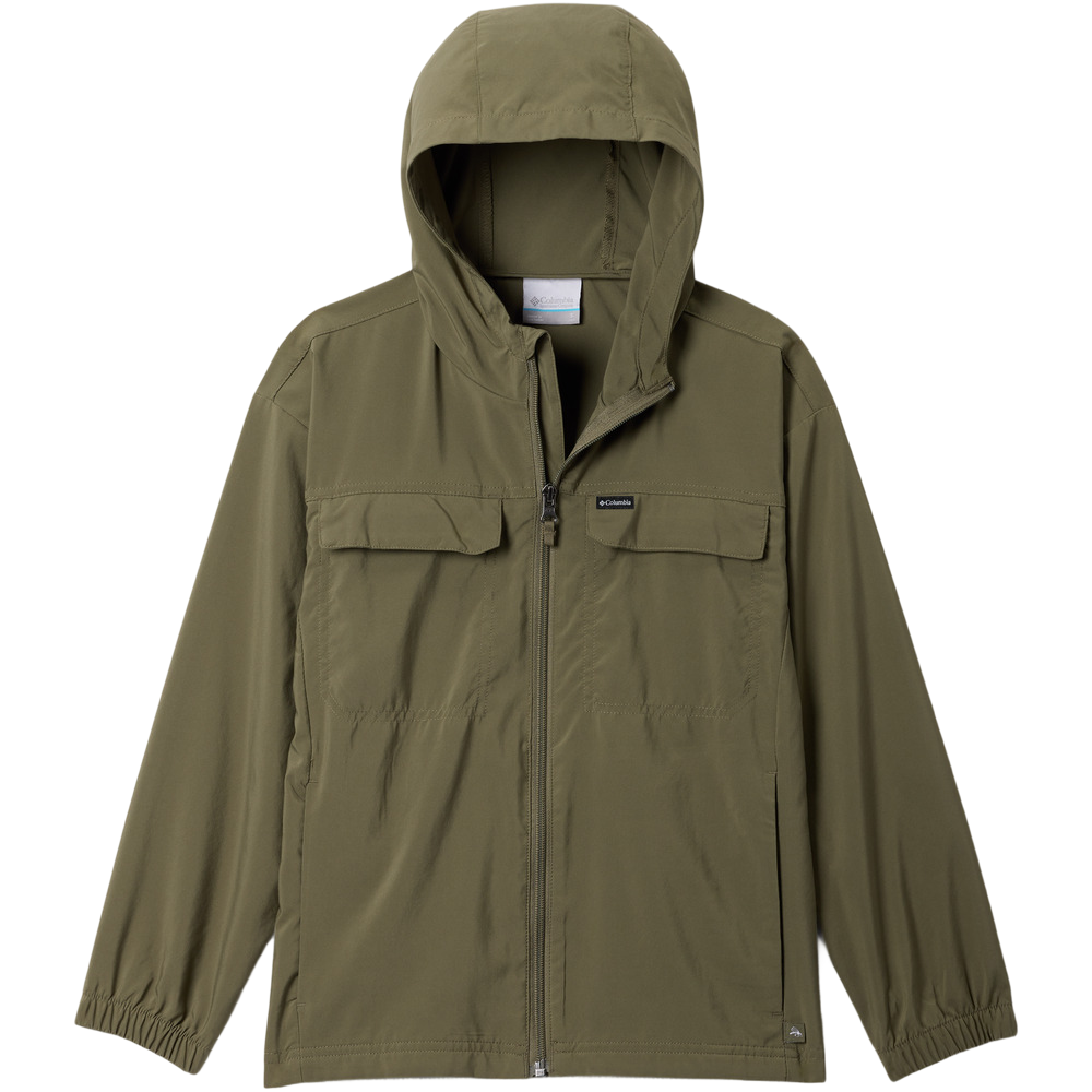 Columbia Skien Valley&trade; Hooded Long Sleeve Shirt Stone Green