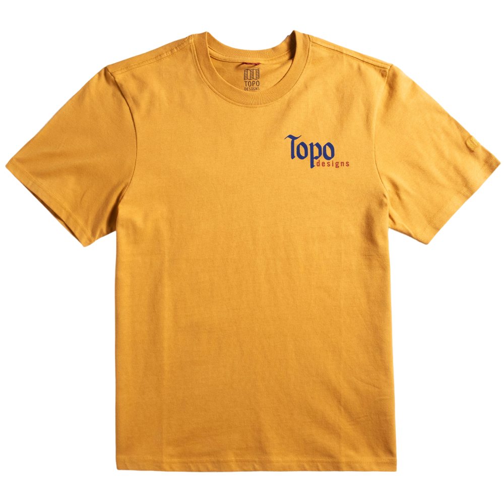 Topo Designs Peak Tee S/S M Goldenrod