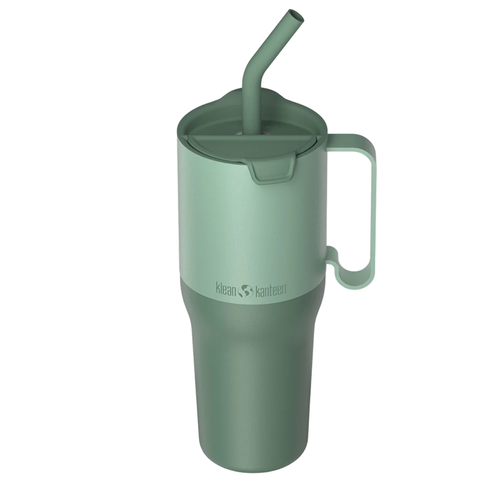 Klean Kanteen Rise Tumbler 1064Ml (W/Straw & Flip Lid) Iceberg