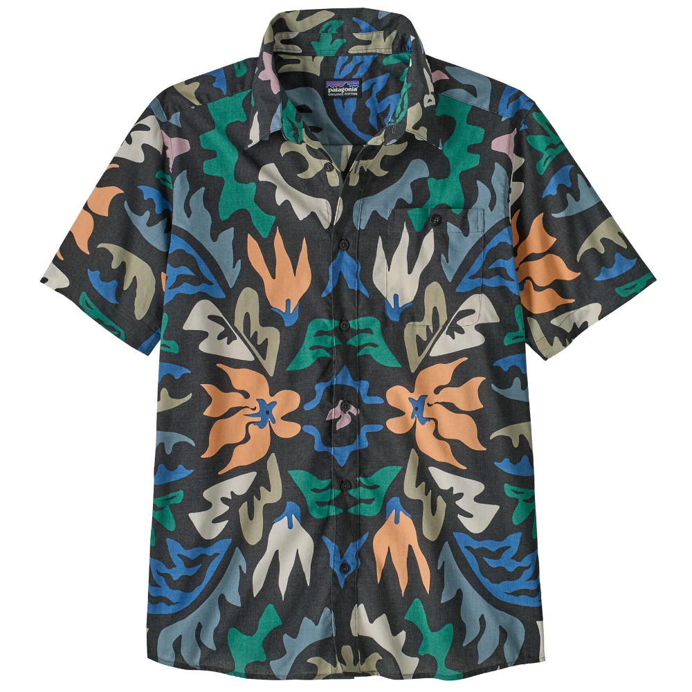 Patagonia M's Go To Shirt Kaleido: Black