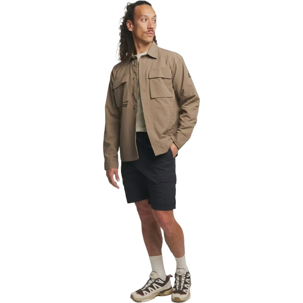 Tenson Camper Overshirt Men Brown