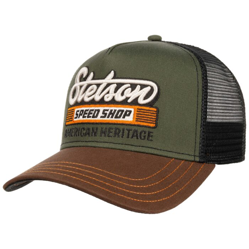 Stetson Trucker Cap Speed Shop Chestnut/Olive