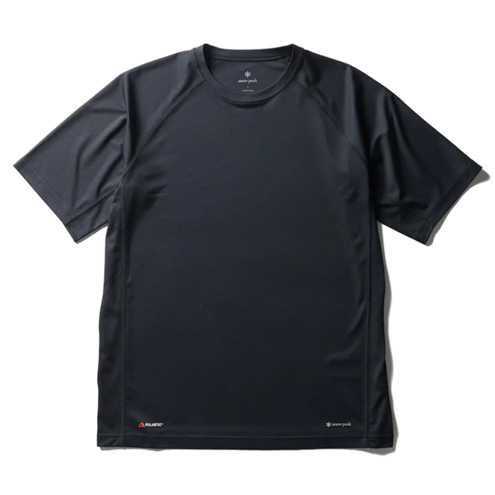 Snow Peak Polartec Power Dry T-Shirt Black