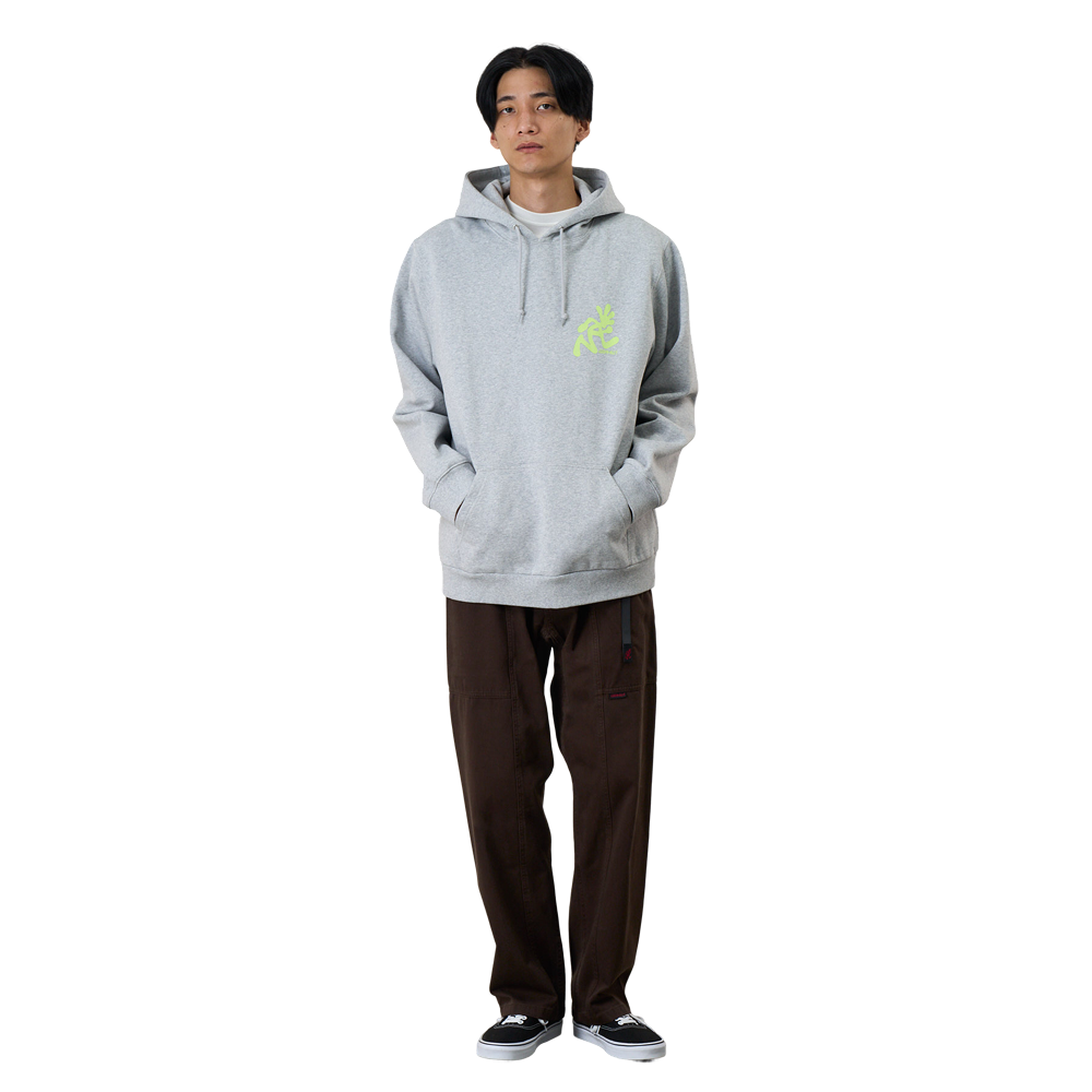 Gramicci Running Man Hooded Sweatshirt Heather Grey