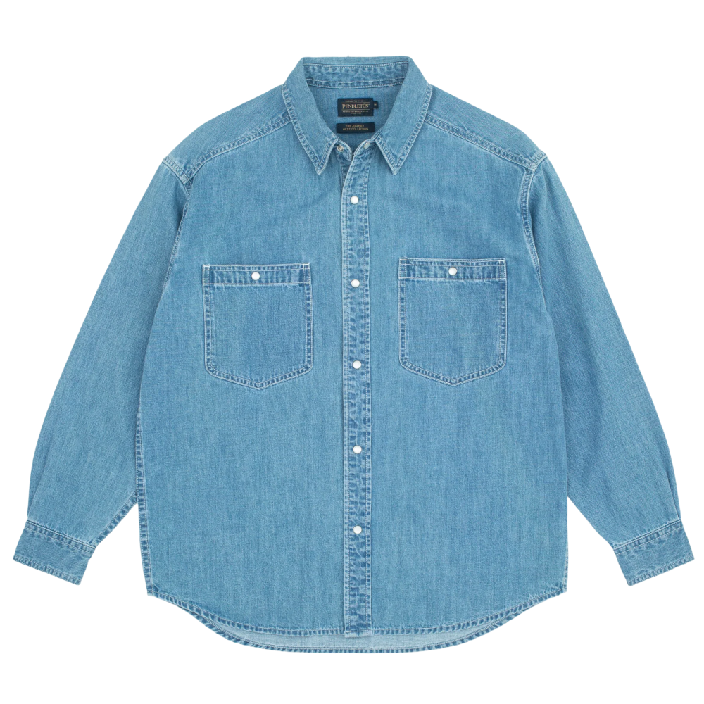 Pendleton Western Workshirt - Stone Washed Stone Wash Denim