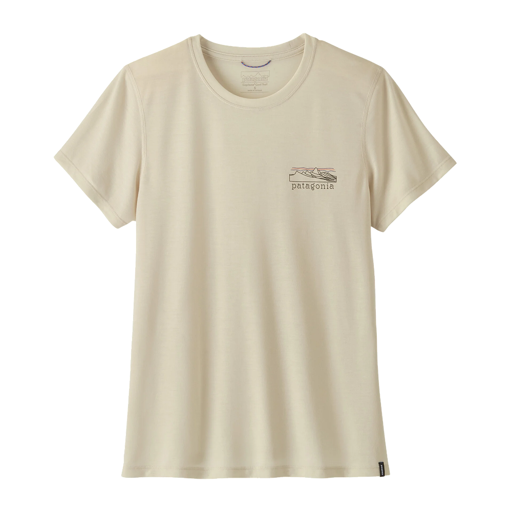 Patagonia W Cap Cool Trail Shirt - Stratapeaks Dyno White
