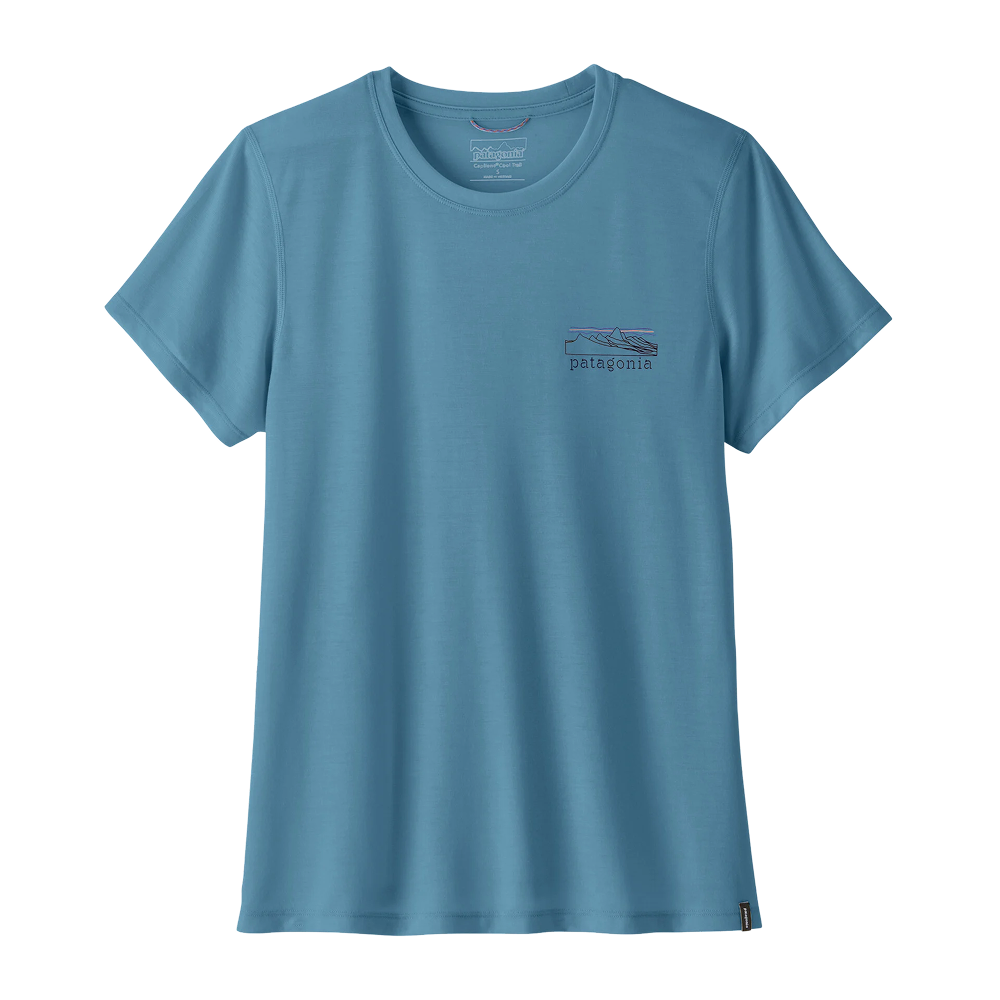 Patagonia W Cap Cool Trail Shirt - Stratapeaks Shore Blue