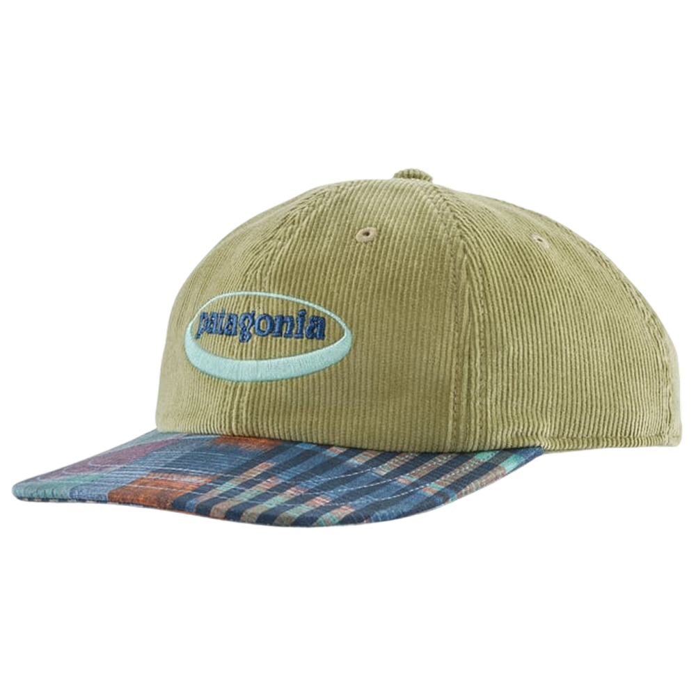 Patagonia Corduroy Cap 95 Oval Logo: Gmtr Green