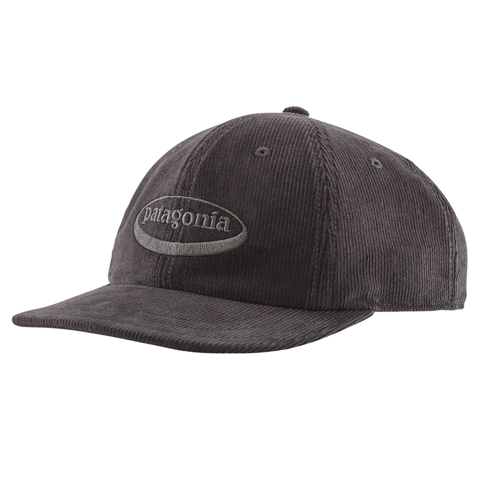 Patagonia Corduroy Cap 95 Oval Logo: Ink Black