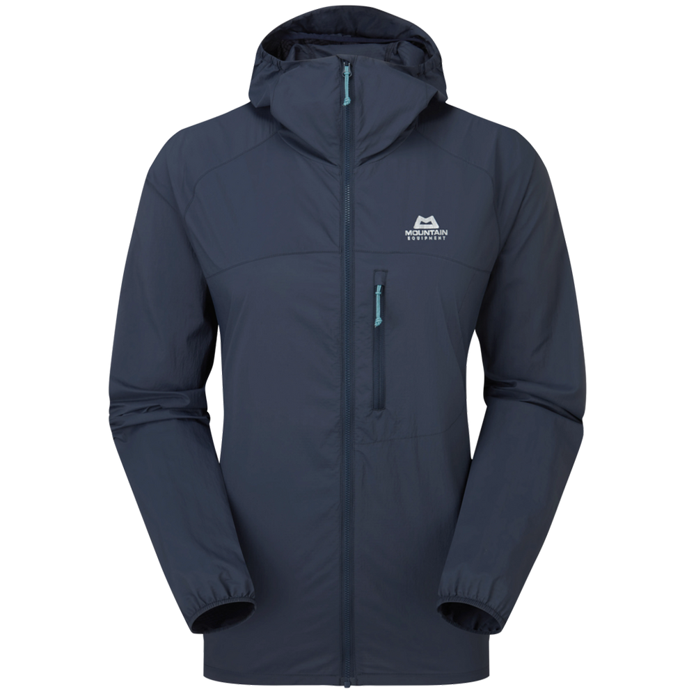 Mountain Equipment WS Aerofoil Hooded Jacket Blue Nights