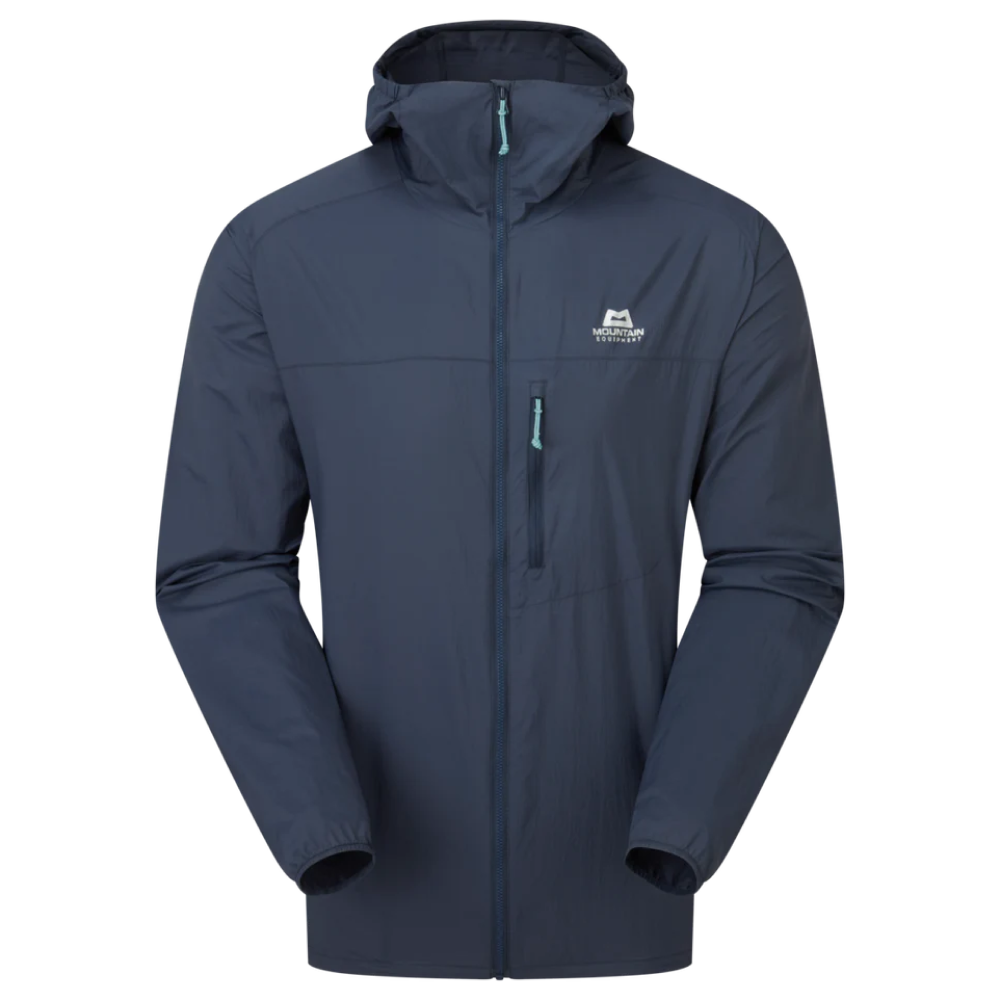 Mountain Equipment Ms Aerofoil Hooded Jacket Blue Nights