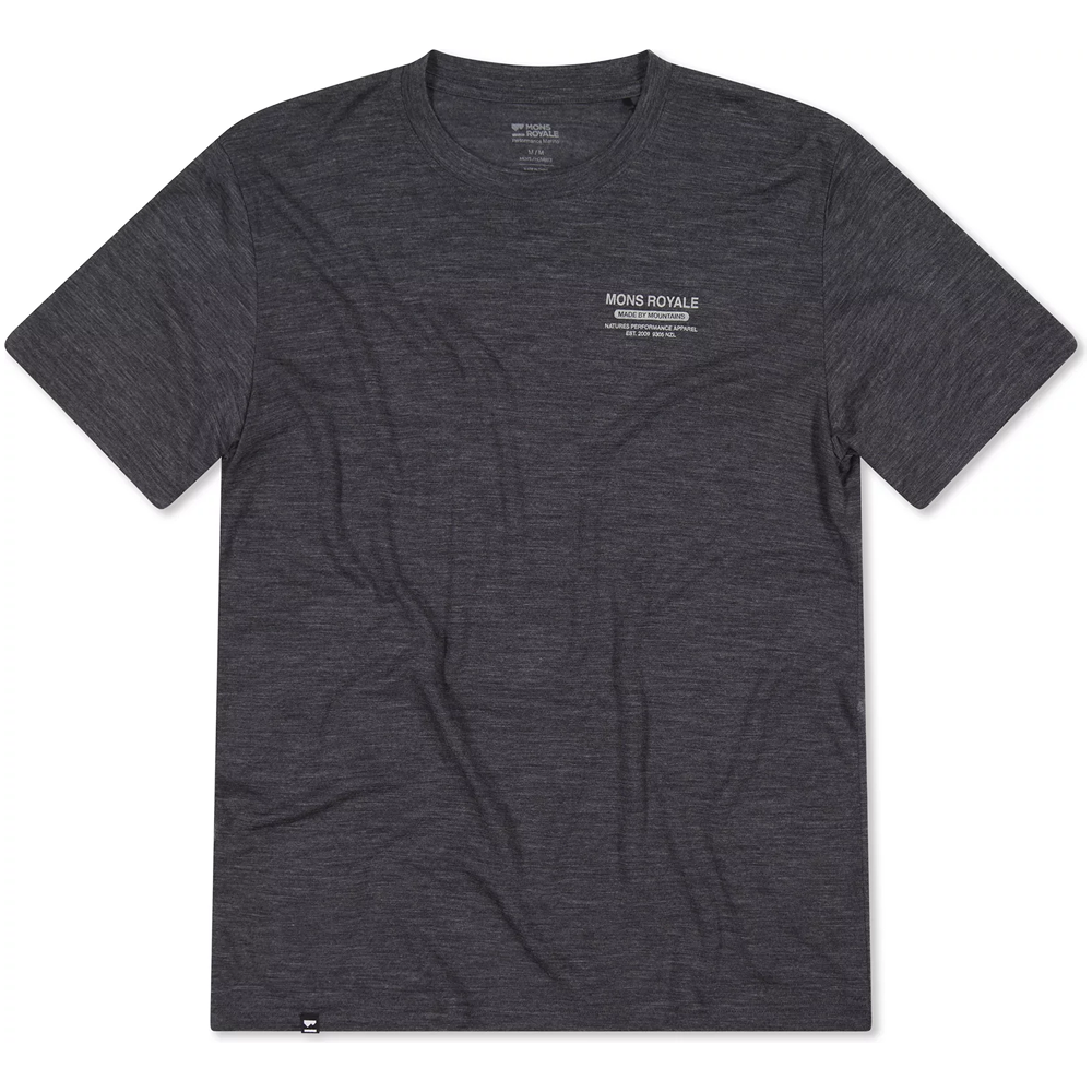 Mons Royale Zephyr Merino Tencel T-Shirt Smoke