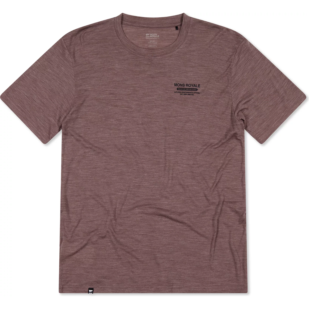 Mons Royale Zephyr Merino Tencel T-Shirt Chestnut