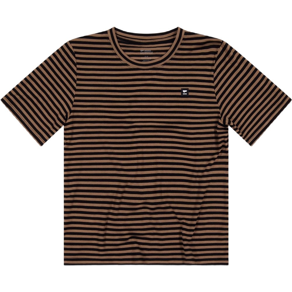 Mons Royale Icon Merino T-Shirt Mr Stripe Toffee