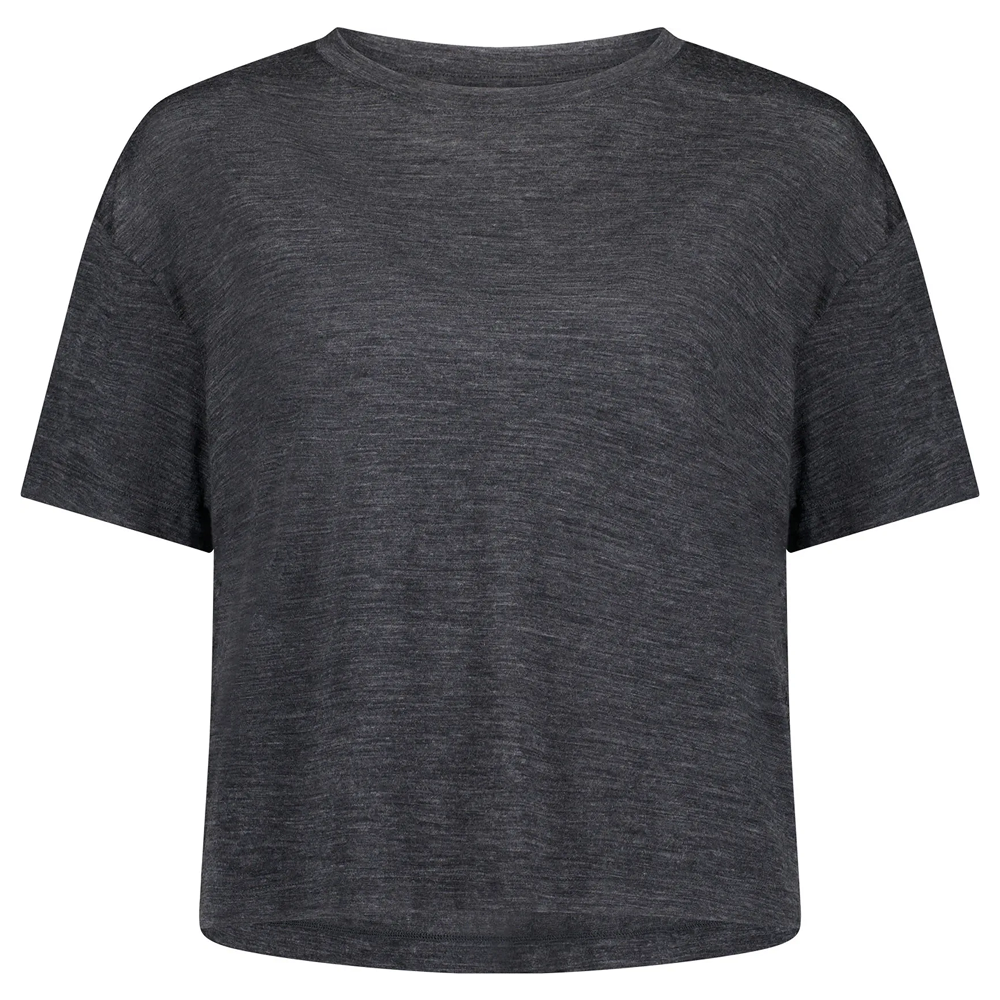 Mons Royale Zephyr Merino Tencel Boxy T-Shirt Smoke