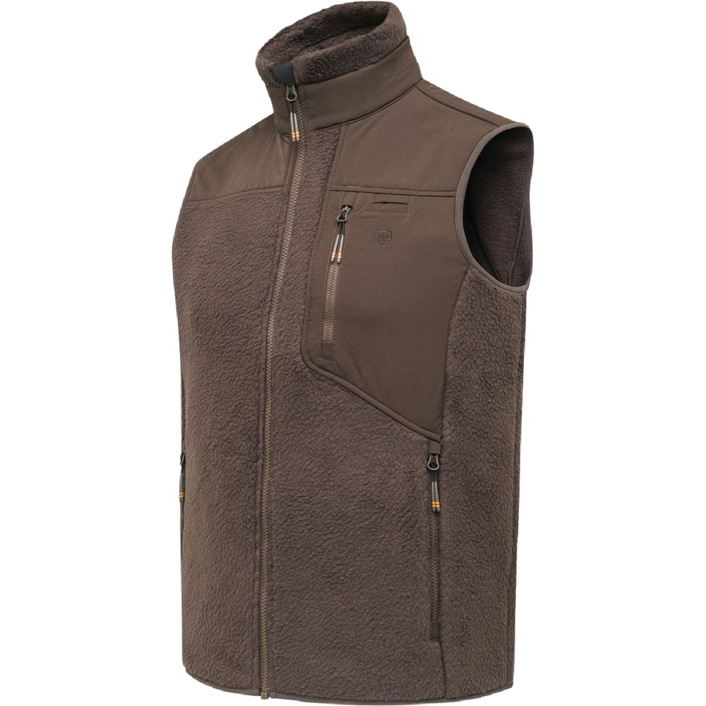 Beretta Halifax Sherpa Fleece Vest Brown Bark