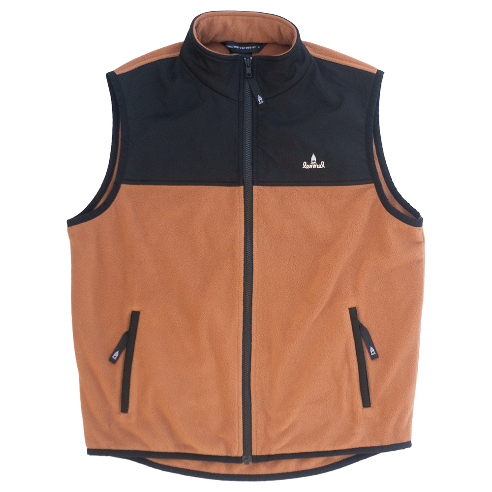 Lemmelkaffe Fleece Vest "Murto" Burnt Orange