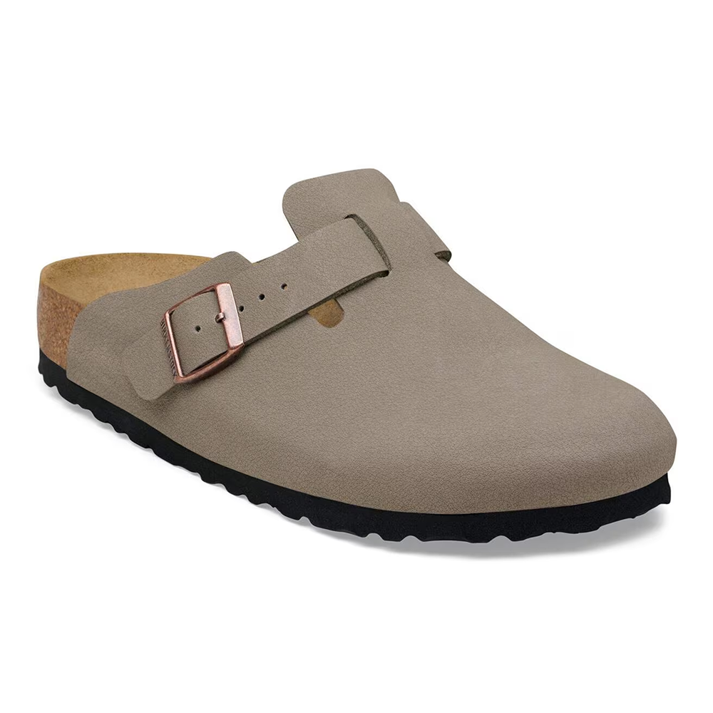 Birkenstock Boston TEX Birko-Flor Nubuk Narrow Stone