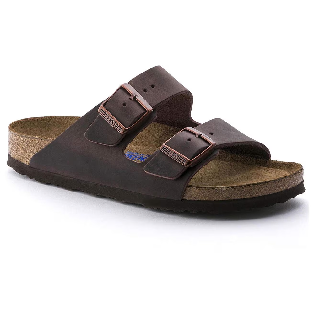 Birkenstock Arizona Soft Footbed Natural Leather Oiled Narrow Habana