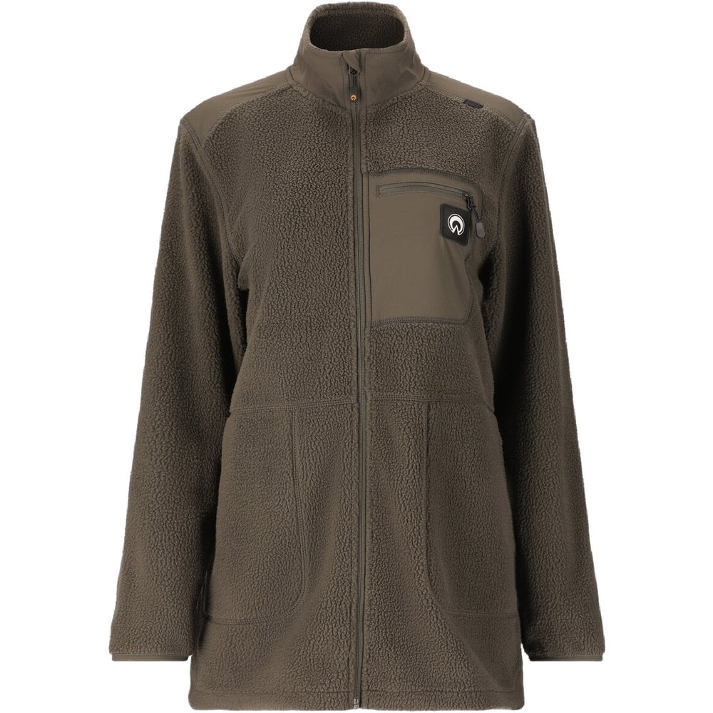 Burrel W's Alta Long Teddy Jacket Black Ink
