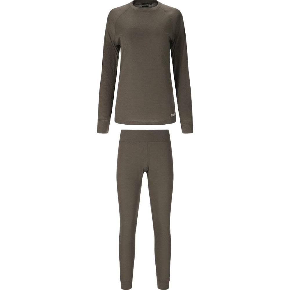 Burrel W's Nore Rib Base Layer Set Green