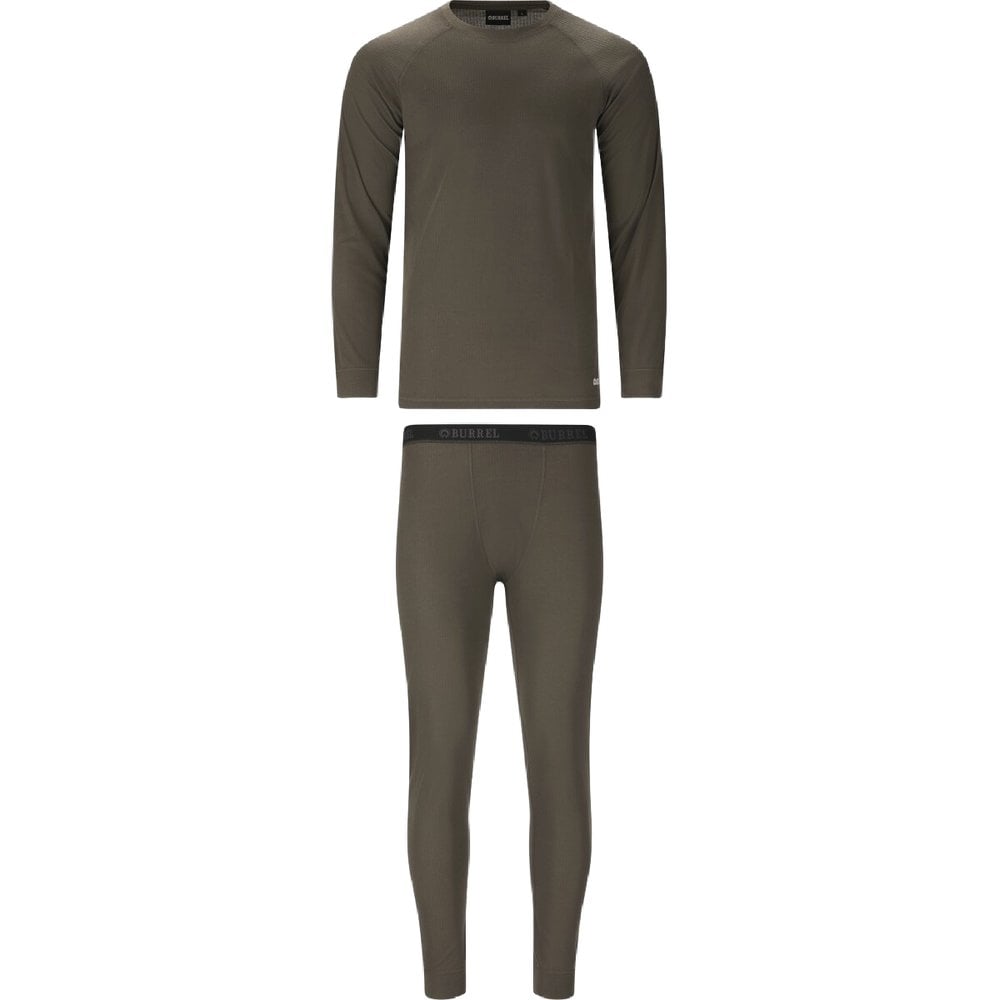 Burrel M's Nore Rib Base Layer Set Green