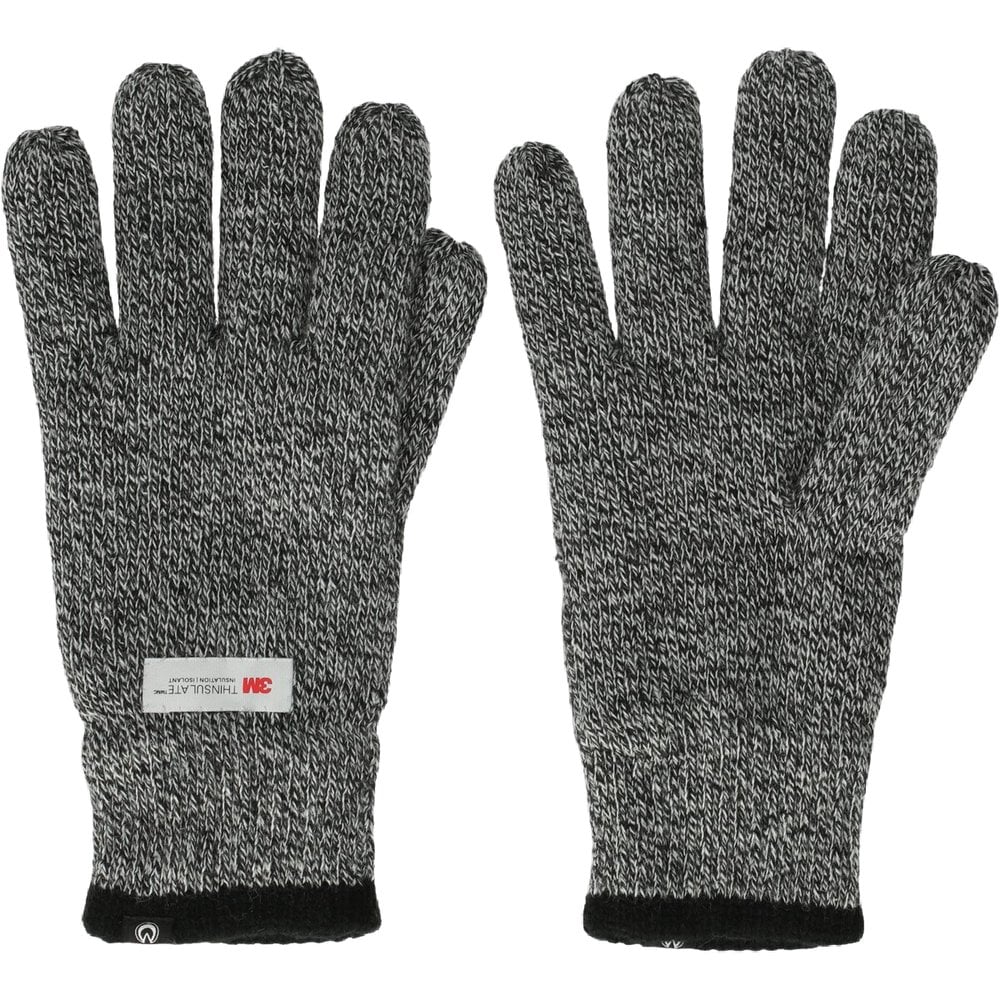 Burrel M's Driva Thinsulate Knit Gloves Dark Grey Melange