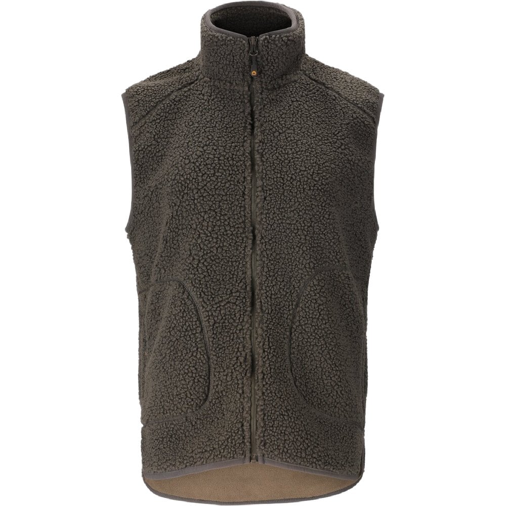 Burrel W's Otra Teddy Fleece Vest Black Ink