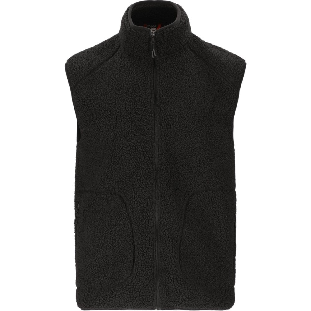 FYKA M's Rigor Teddy Fleece Vest Black