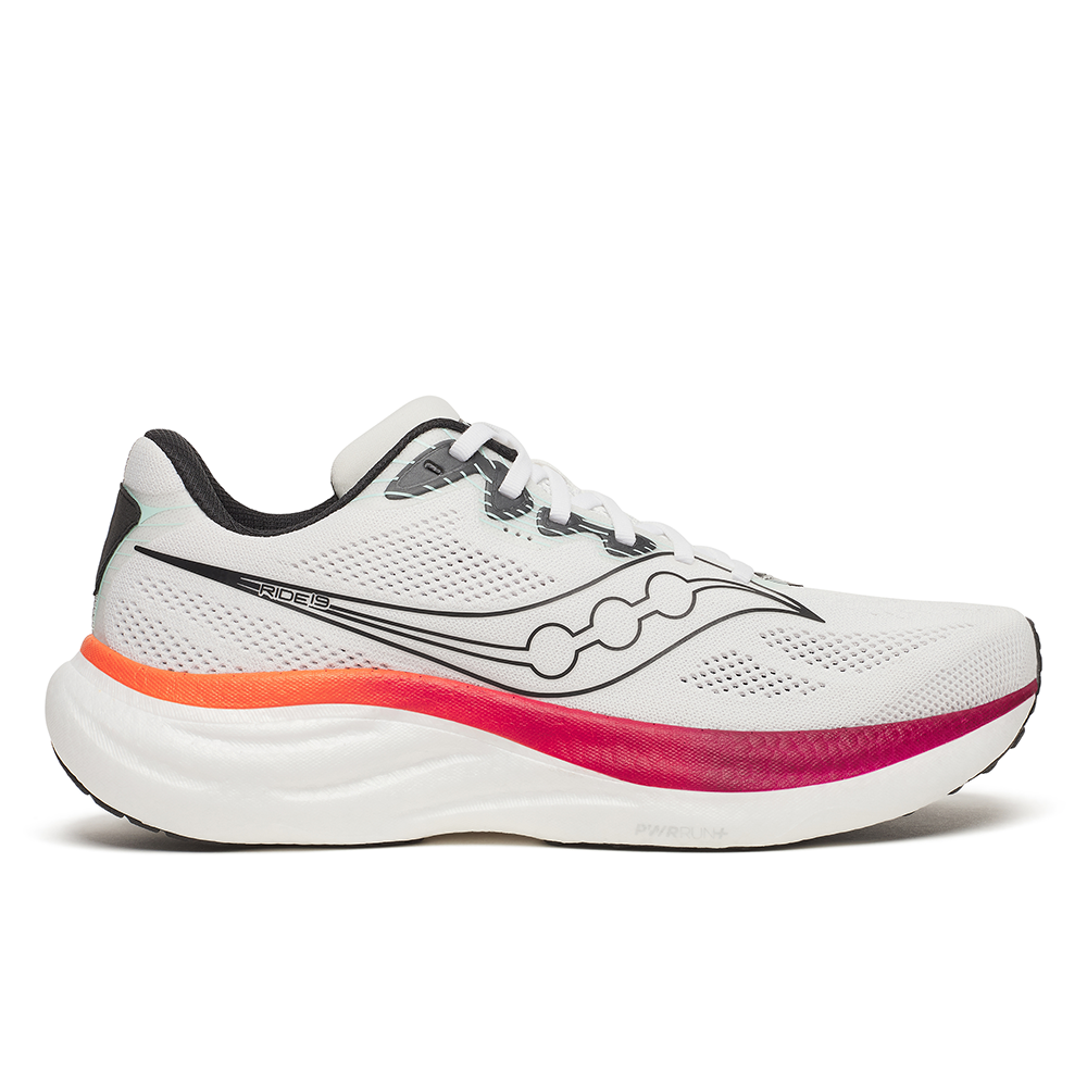 Saucony Ms Ride 19 White/Crimson