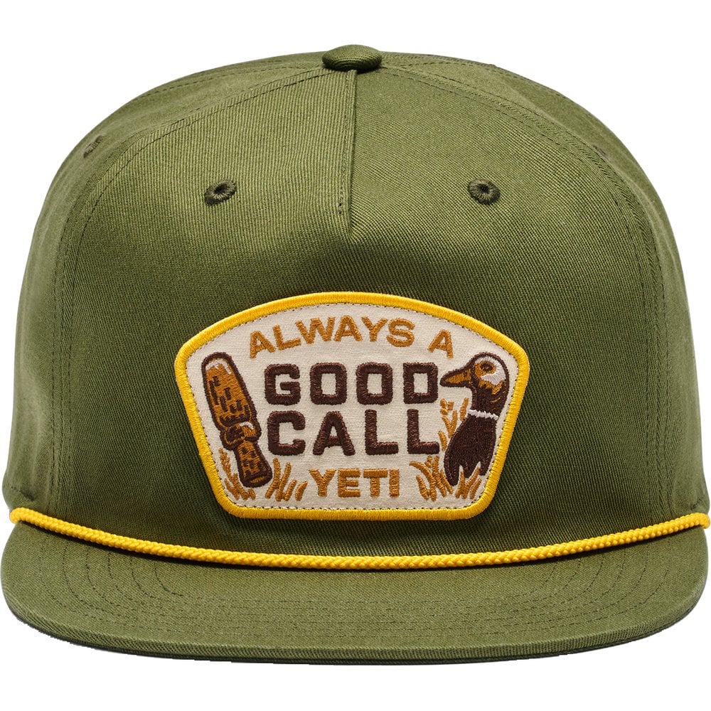 Yeti Good Call Flat Brim Rope Hat Dark Green