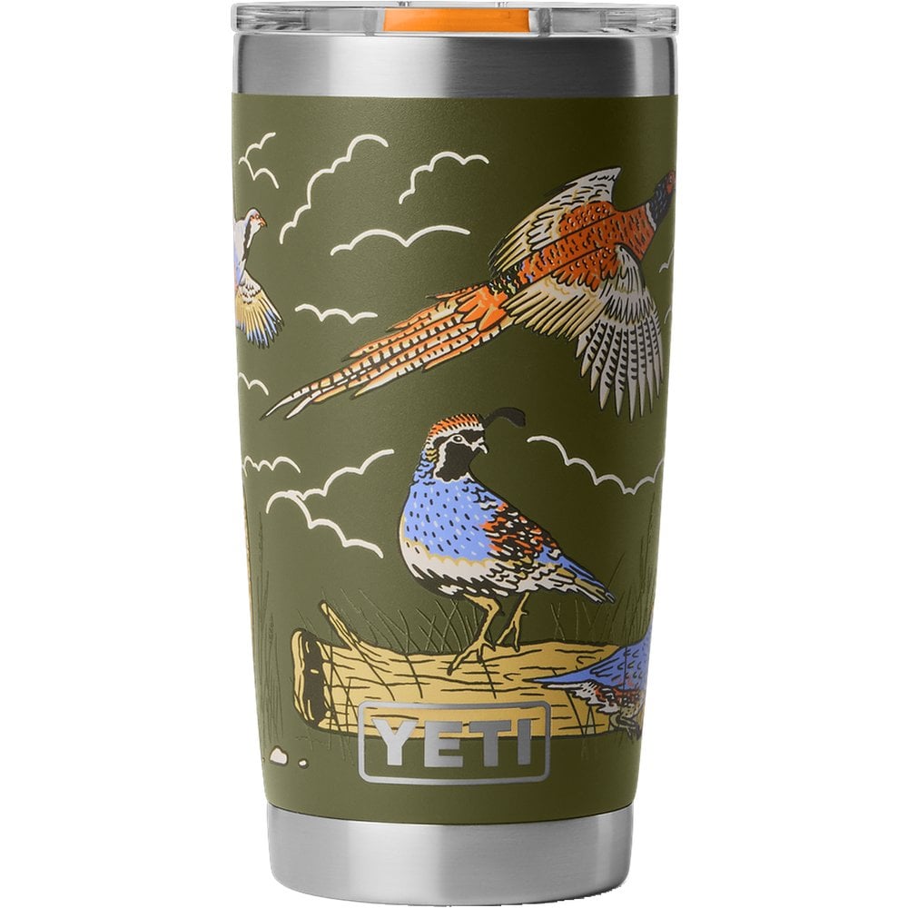 Yeti Rambler 20 Oz Tumbler Ms Upland Bird Olive