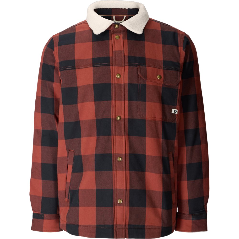 Marmot Hidden Peaks Shirt Jacket Pecan Buffalo Plaid