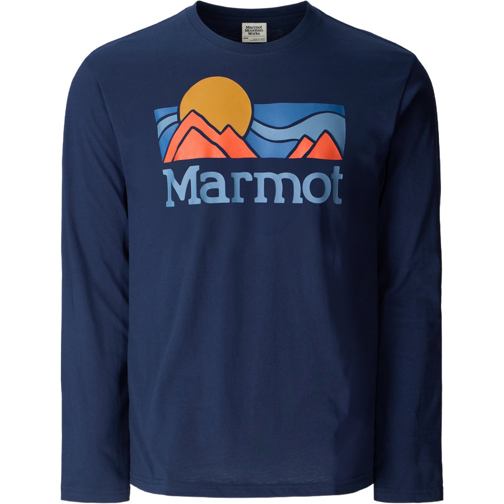 Marmot Coastal Tee Ls Nightfall Navy