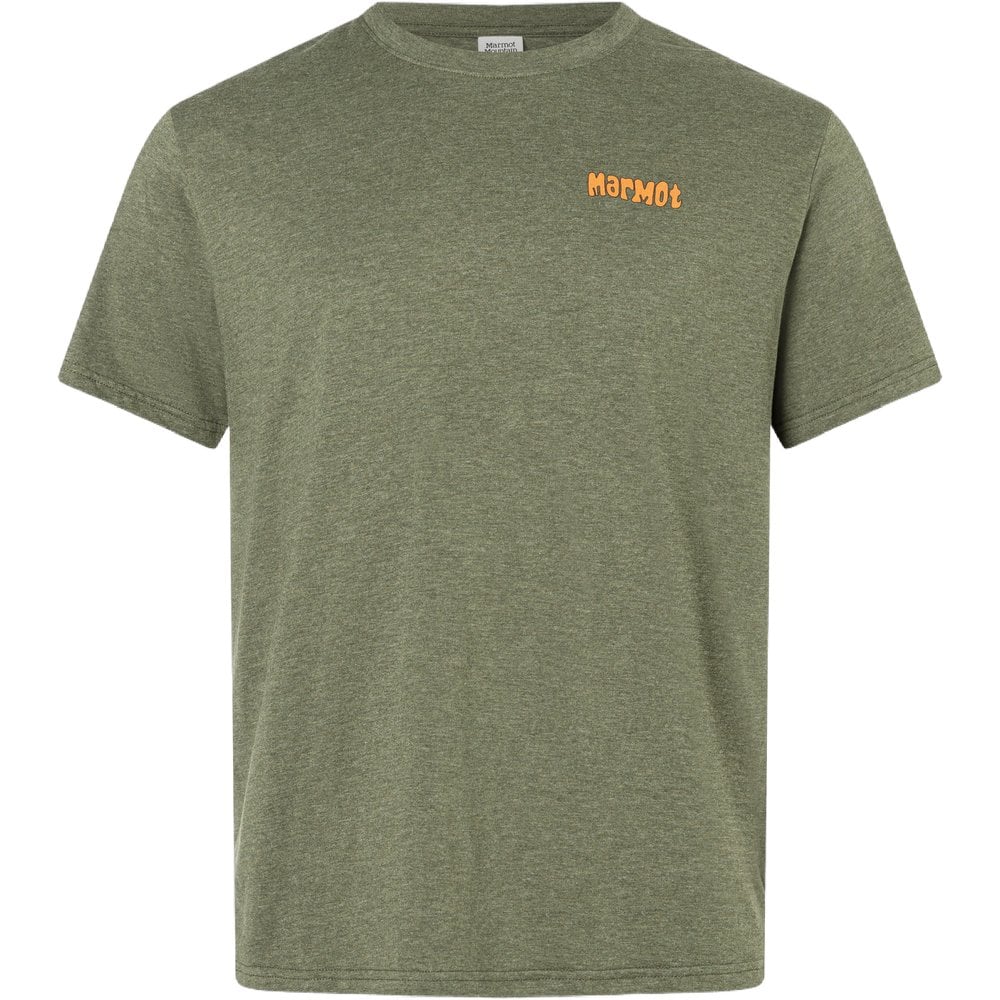 Marmot Marty Goggles Tee Ss Surplus Green Heather