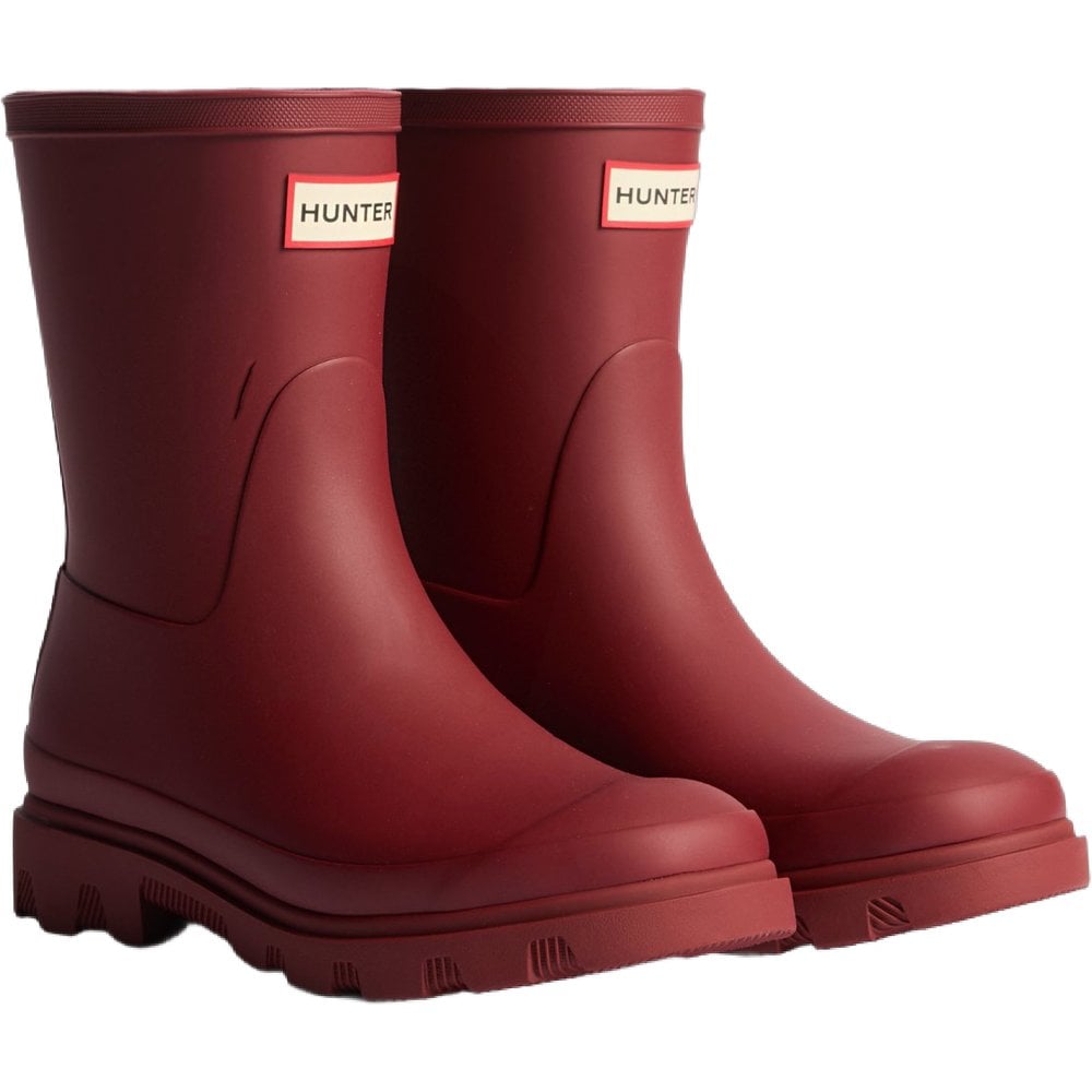 Hunter Boots Downpour Short Boot Merlot