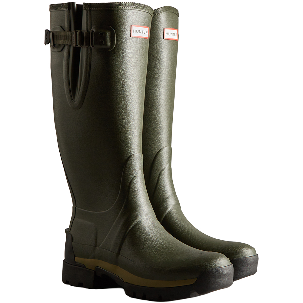 Hunter Boots M's Balmoral Tall Side Adjustable Neo Dark Olive